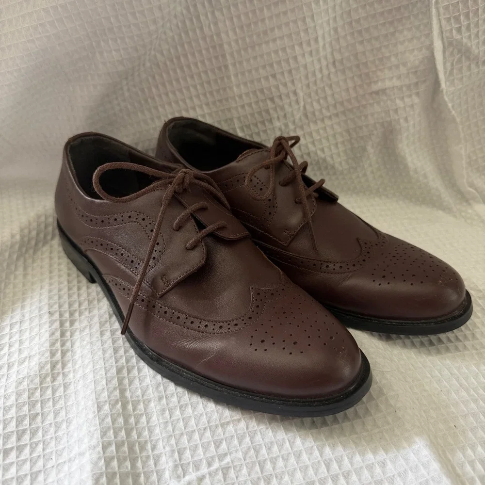 Isaac Mizrahi New York Kids Brown Wingtip Oxford Dress Shoes SS4092 Size 3 36